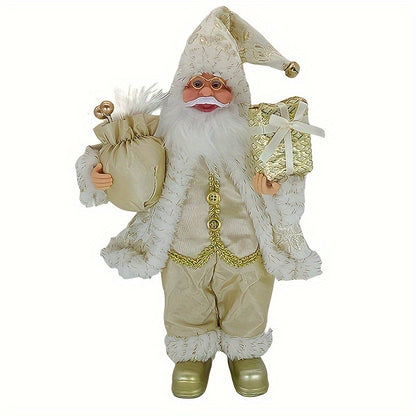 [30cm Santa Claus Ornament] 30Cm Standing Santa Claus Christmas Ornament | Christmas Scene Decoration for Halloween, Fall Home Decor, Collectible Figurine