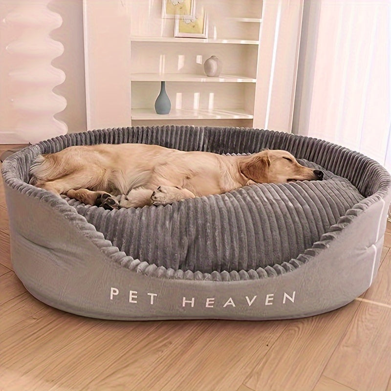 Ultra-Soft Luxurious Dog Bed Kennel - Pet Beds - Plush, Bite-Resistant, Dirt-Proof, Comfort, Four Seasons Use, Machine Washable, Perfect Living Room Pet Haven with Easy Care