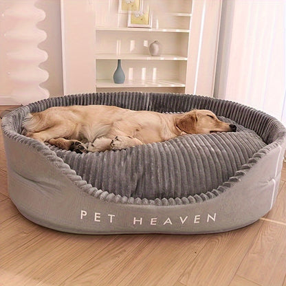 Ultra-Soft Luxurious Dog Bed Kennel - Pet Beds - Plush, Bite-Resistant, Dirt-Proof, Comfort, Four Seasons Use, Machine Washable, Perfect Living Room Pet Haven with Easy Care