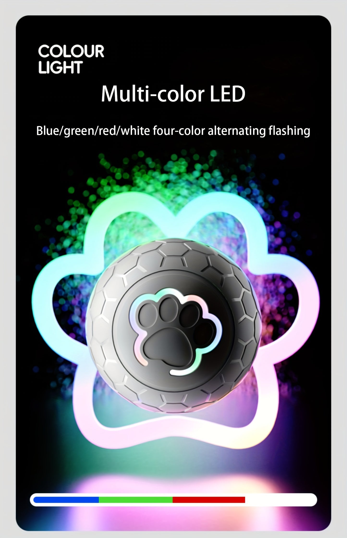 [Interactive Smart Dog Ball] Interactive Smart Dog Ball - 1-Pack 56mm/2.22in Auto Jump & Play Fetch Toy | Type-C Rechargeable, Long-Lasting Battery, Pixelated Design for Puppy Training & Playtime, USB Rechargeable, Userfriend