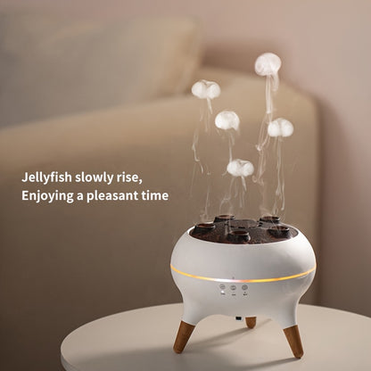 1pc Jellyfish Diffuser, (8.45oz), with Remote Control, 7-Color LED Lights, Easy to Clean & Top Fill, Soundwave technology Technology Operation, Cool Mist Humidifier for Travel, Office, Bedroom and Kids' Room, Travel Humidifie