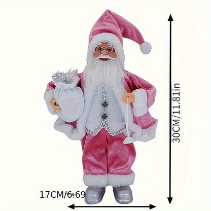 [30cm Santa Claus Ornament] 30Cm Standing Santa Claus Christmas Ornament | Christmas Scene Decoration for Halloween, Fall Home Decor, Collectible Figurine