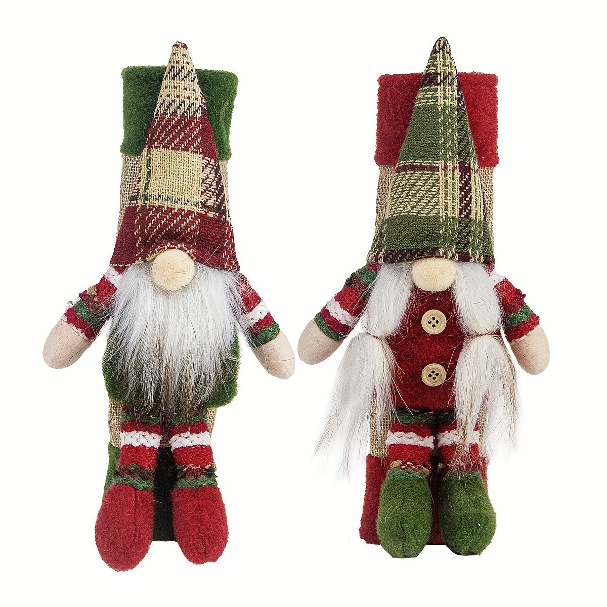 2pcs Christmas Gnome Refrigerator Door Handle Covers - Festive Kitchen Appliance Decor for Fridge, Microwave & Dishwasher - Perfect Holiday Party Favors