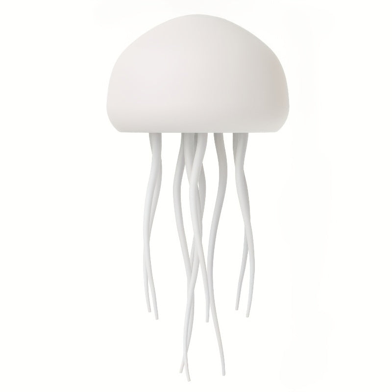Voice-Controlled Jellyfish Ambient Light - USB Rechargeable, Color-Changing LED Night Light with Dynamic Lighting Effects, Wall-Mounted Decorative Lamp for Guest Room & Home Decor, Jellyfish Decor