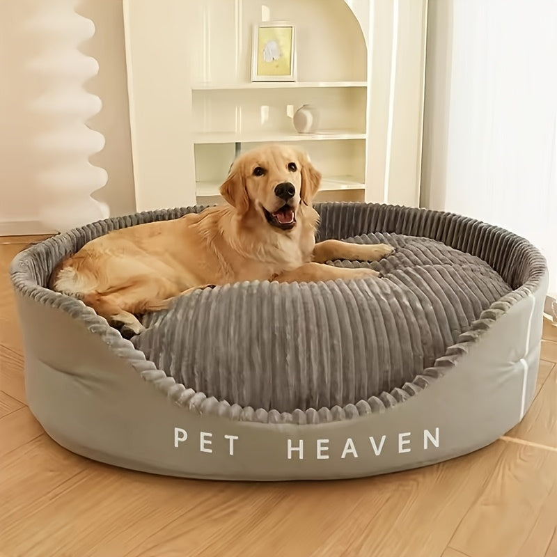 Ultra-Soft Luxurious Dog Bed Kennel - Pet Beds - Plush, Bite-Resistant, Dirt-Proof, Comfort, Four Seasons Use, Machine Washable, Perfect Living Room Pet Haven with Easy Care