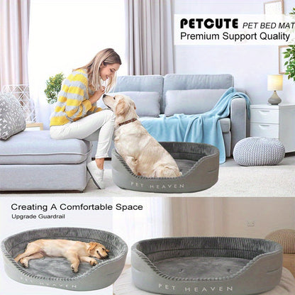 Ultra-Soft Luxurious Dog Bed Kennel - Pet Beds - Plush, Bite-Resistant, Dirt-Proof, Comfort, Four Seasons Use, Machine Washable, Perfect Living Room Pet Haven with Easy Care