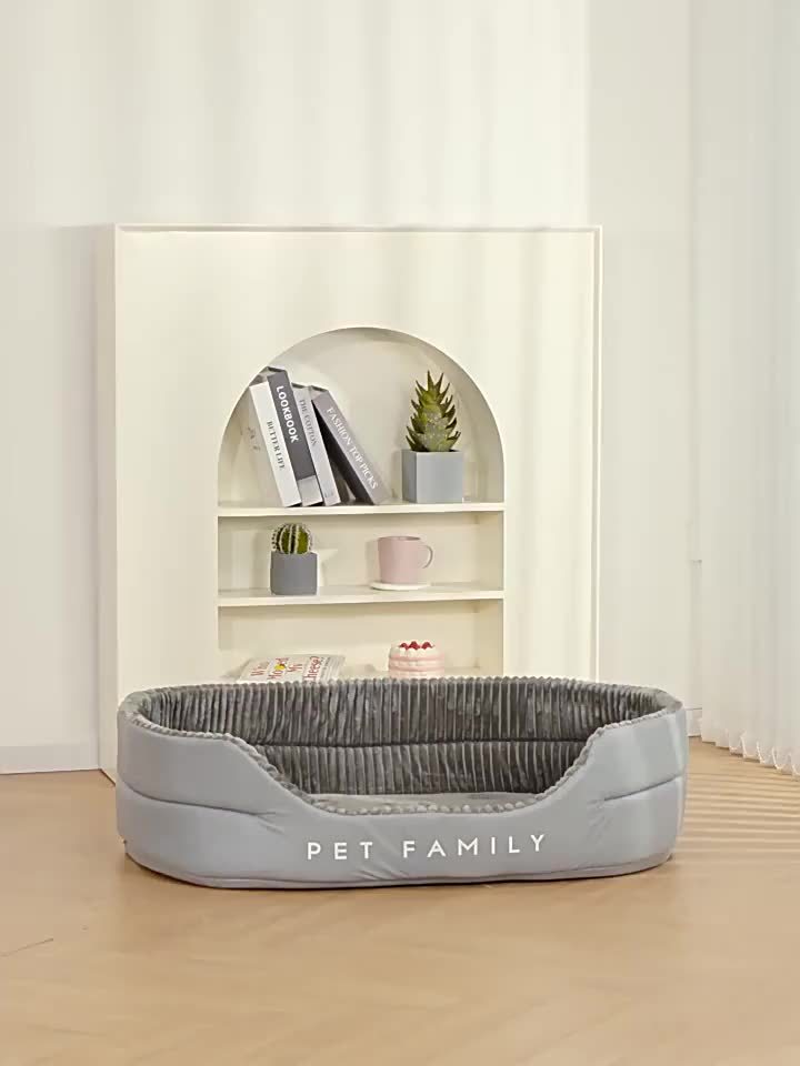 Ultra-Soft Luxurious Dog Bed Kennel - Pet Beds - Plush, Bite-Resistant, Dirt-Proof, Comfort, Four Seasons Use, Machine Washable, Perfect Living Room Pet Haven with Easy Care
