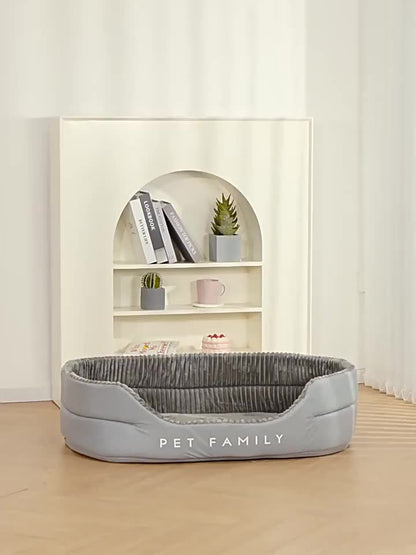 Ultra-Soft Luxurious Dog Bed Kennel - Pet Beds - Plush, Bite-Resistant, Dirt-Proof, Comfort, Four Seasons Use, Machine Washable, Perfect Living Room Pet Haven with Easy Care